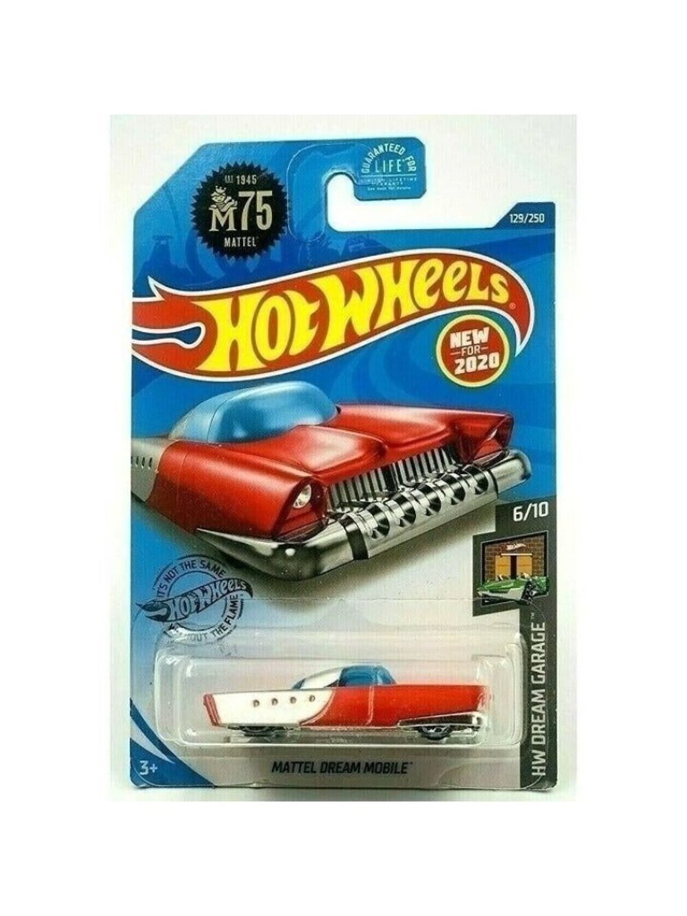 Die Cast Hot Wheels 2020 Dream Mobile 129/250 6/10 HW Dream Garage Red Gray